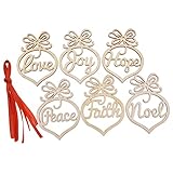 Viviseason(ビビシーズン) 飾りライト シナノキ 透かし彫り 英文 電飾 室内室外 クリスマス飾り ホームパーティー お誕生日バー などに最適 雰囲気作り イルミネーション 6個セット