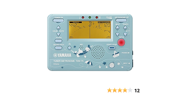 Amazon Yamaha チューナーメトロノーム Tdm 75dd ドナルドダック チューナー 楽器 音響機器