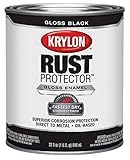 krylon 69201 Rust Protector and Preventative Enamel with Primer Quarts Gloss, Black [並行輸入品]