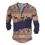 [Caqnni] tシャツ メンズ 長袖 速乾 クリスマス ギフト 長袖 Tシャツ メンズ 速乾 プリント クリスマス コスプレ シャツ 山登り ベーシック ファッション スポーツウェア トップス 人気 春夏秋冬服 通勤 通学 ロンT カットソー クリスマス 飾り (パープル/XL)