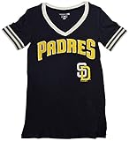 San Diego PadresレディースS / S Vネックベビージャージー XS