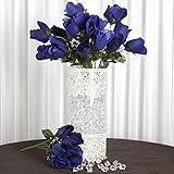 tableclothsfactory 84 / PK芽ベルベットローズウェディング花供給 – ロイヤルブルー