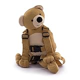 赤ちゃん バッグ 抱っこ ひも 迷子防止 ぬいぐるみ アニマルハーネス リュックサック 迷子紐　アウトドア安全ベルト付 (イエロークマ)