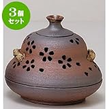 3個セット 照明具 蚊取り花入風流の桜 [15 x 12cm] 土物 手造り蚊取りは照明ありません インテリア 和風 プレゼント 飲食店