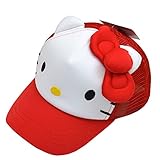 メッシュキャップ 帽子 サンリオ ハローキティ マイメロディ Dr.スランプ アラレちゃん 女の子 ガールズ 【YP】 fo-cap01 52cm キティ
