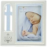 Demdaco Baby Jesus Loves Me Frame Blue [並行輸入品]