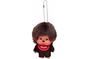 Sekiguchi 257294 Face Big Monchhichi SS Boy Keychain, Monchch Boy With Face, X-Small