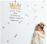 UNI ガーゼケット クラウン スター （ 星 ） 柄 【 ベビー お包み 】 おくるみ 赤ちゃん 王冠