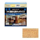 アサヒペン 水性高耐久2液ウレタンニス ツヤ消しクリヤ 600gセット