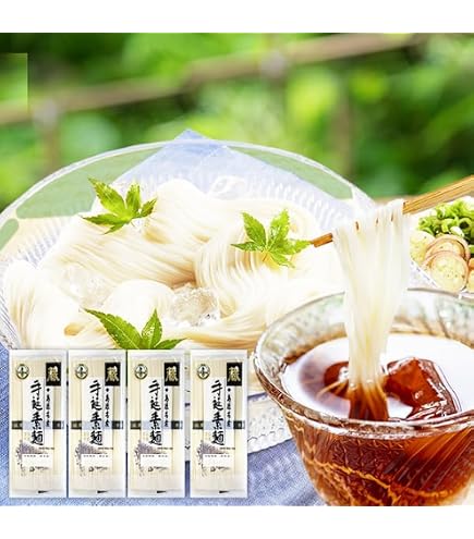 Amazon.co.jp: 雪の糸素麺 猿渡製麺所 曲素麺 5束x1熊本県 玉名 さる