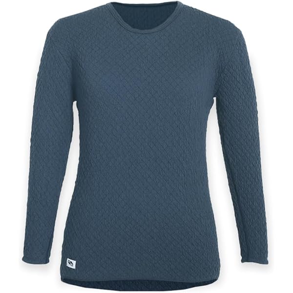 Amazon | [ひだまり] 紳士用 チョモランマ 長袖 丸首 シャツ 防寒