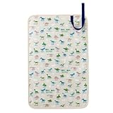 赤ちゃんにやさしい安心おむつ替えマット（日本製） 防水　コンパクト収納　出産祝い　恐竜王者が大集合(スケアー地・生成)　B0801900　日本製