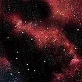 Crimson Gas Cloud Space Mat, 36 x 36 [並行輸入品]