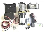 電動ウインチ 無線/有線リモコン付き 3000LBS DC１２V 1361kg 引き上げ機 牽引 けん引 静音!!