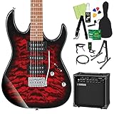 Gio Ibanez GRX70QA エレキギター初心者14点セット 【GA15II付き】 TRB ジオ アイバニーズ