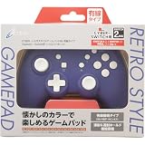 CYBER ・ レトロスタイルゲームパッド 4B 有線タイプ （ Switch2 ／ Switch 用） レトロバイオレット