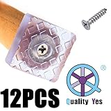 qy 12個正方形形状ラバー非スリップ滑り止め付きパッドのテーブルデスク椅子とソファー