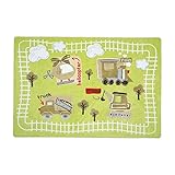 Joy Carpets Kid Essentials Infants & Toddlers Big Machines Rug Multicolored 5'4 x 7'8 [並行輸入品]