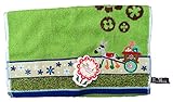 日繊商工 monumonu wonderland モヌロバさんのおつかい ウォッシュタオル グリーン MN-4551