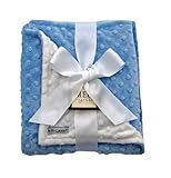 MEG Original Blue & White Minky Dot Baby Boy Blanket, 306 by MEG Original