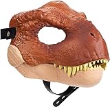[YIJOFU] 本物そっくり ラバー 恐竜 マスク フルフェイス かぶりもの アニマルマスク 恐竜 どっきり 動物 アニマル お面 コスプレ 仮装 道具 パーティー ハロウィン (ブラウン)