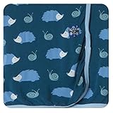 KicKee Pants Swaddling Blanket, Peacock Hedgehog by KicKee Pants