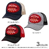 No Brand 帽子 キッズ ビッグワッペン メッシュ キャップ DENIMNAVY