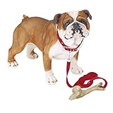 エイチツーオー　H9417　中型犬ブルドック　ドアストッパー付き　サイズ：約45xH35cm