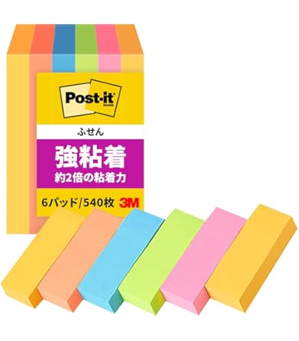 Amazon.co.jp: 付箋(ふせん) カラーアソート 75×75mm 20冊(10冊×2箱