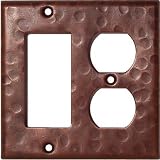 Decora-Duplex Hammered Copper Switch Plate by Fine Crafts & Imports