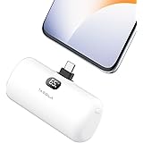 Taegila モバイルバッテリー 軽量 小型 4800mAh Type-Cコネクター内蔵 コードレス コンパクト 直接充電 急速充電 LCD残量表示 LEDライト付き Android用 AQUOS/Xperia/Galaxy/OPPO/Pixel/