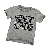 ファッションキッズ子供ベビーボーイズ幸運な太陽VネックレタープリントブラウストップTシャツ子供服服半袖コットン素材夏 (100, グレー)
