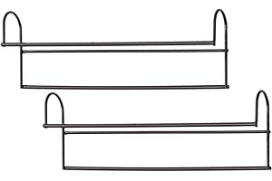 川端滝三郎商店 吊り下げ ハンガー 衣類収納アップハンガー ウォークインクローゼット 収納 ハンガーパイプ 服 かける 幅35.5cm バー 2本組 スリム 日本製 スチール ホワイト SH-19S 新生活 引っ越し 収納用品 ASIN (ブラウン)