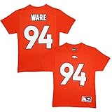 Denver Broncos DeMarcus Ware eligible Receiver IIオレンジ名前と番号Tシャツ S