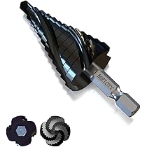 軸先‥天然素材３点セット Amazon.co.jp: 無敵 三枚刃ステップドリル 3本セット 6.35mm六角