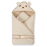 (ヤング)Young おくるみ 新生児 赤ちゃん ガーゼ スリーパー ぐっすり 包み込む あったか 可愛い 通気性 防寒 綿100% 出産祝い プレゼント 男女兼用 ベージュ