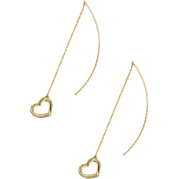 Amazon | [アミ パリス] ハート ロゴ ハンマード ピアス 両耳用 UJW445