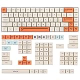 XDAプロファイルキーキャップセット142キーレトロプラスチックテーマキーキャップ60％65％100CherryMxゲーミングキーボード