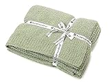 (カシウエア)kashwere ブランケット BLANKET t-30-24-52 Sage 137cm×187cm [並行輸入品]