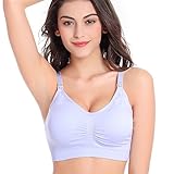 Ancdream マタニティ ブラジャー 授乳 2Wayオープン ノンワイヤー (XL, ブルー)