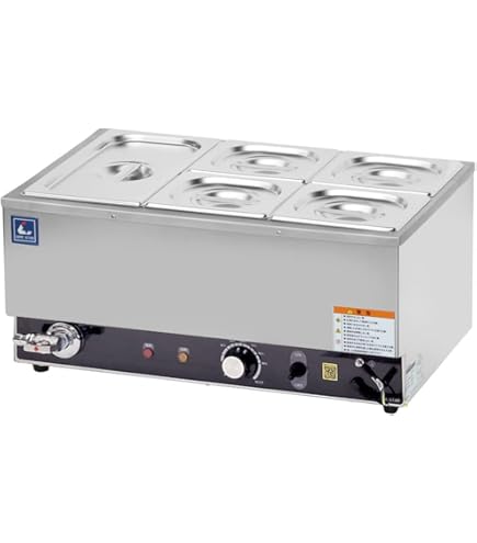 Amazon.co.jp: EBM 電気式フードウォーマー 湯煎式 YFK-2 1/2×2