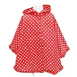 Disney ディズニー ミニーマウス ポンチョ型 レインコート＆収納袋 雨具 100cm