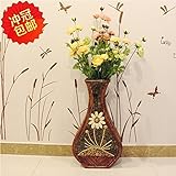 BAGEHUA インドネシア籐工芸品花瓶花瓶籐の籐の花瓶花瓶の花の花の装飾が施され着陸シミュレーション高 80 cm