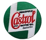 アメカジ ワッペン Castor oil MOTOR OIL バイク アイロンワッペン 刺しゅう アップリケ パッチ