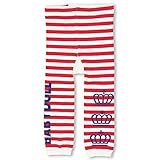 ベビードール ニットレギンス タイツ ボーダー キッズ ベビー M(85-105cm) レッド