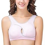 YING　LAN　寝ながら美乳　ナイトブラ ヨガブラ　ノンワイヤー　夜用 レディース　産前　産後　妊婦　妊婦用　授乳　ヨガ　 スポーツ　ライトピンク