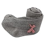 かわいいベビーキッズガールズコットン靴下パンストちょう結びソックスストッキング・タイツパンツを温めます (S（0-1歳）, グレー)