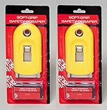 2ガラスとペイント安全Scrapers with 5ブレード各は、ブルー、レッド、またはイエロー