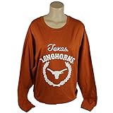 Texas Longhorns公式NCAA OVERSIZED SWEATSHIRT W /刺繍ロゴXL by Glitterギア