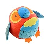 キッズベビーかわいい動物ボール型Parrot Stuffed Soft Push & Pull Toy Bell Rattleギフト